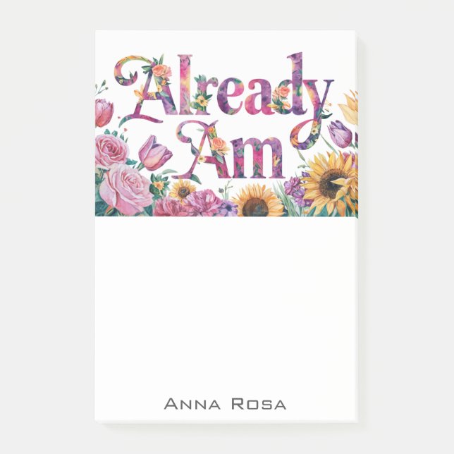 Post-it® *~* Fleurs 6 DÉJÀ AM AP85 Manifestation (Devant)