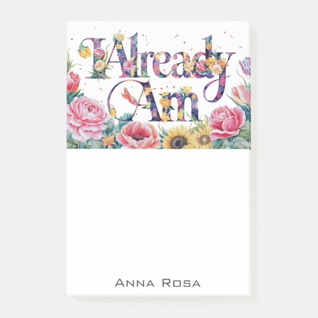 Post-it® *~* Fleurs 7 DÉJÀ AM AP85 Manifestation (Devant)