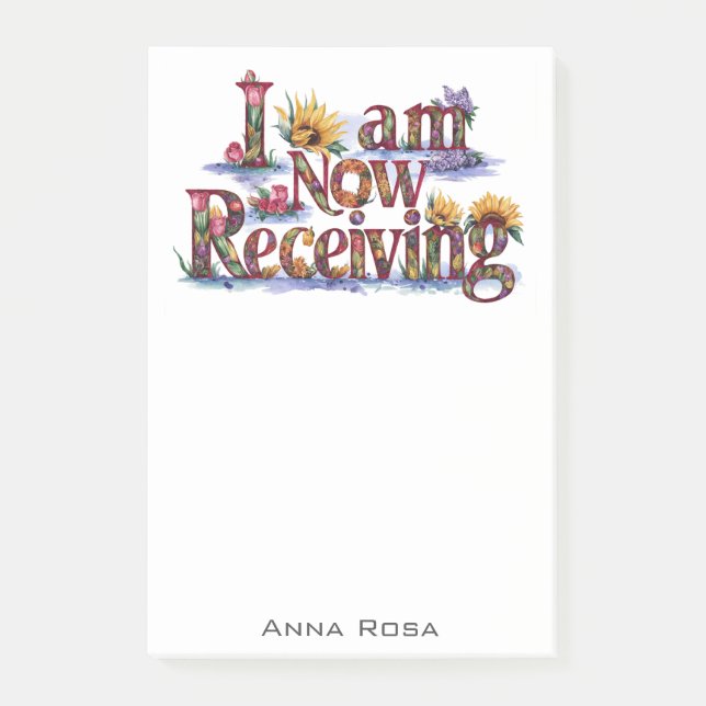 Post-it® *~* Fleurs 7 JE REÇOIS MAINTENANT LE Manifeste AP8 (Devant)