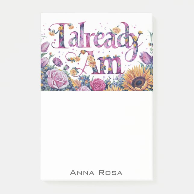 Post-it® *~* Fleurs 9 DÉJÀ AM AP85 Manifestation (Devant)