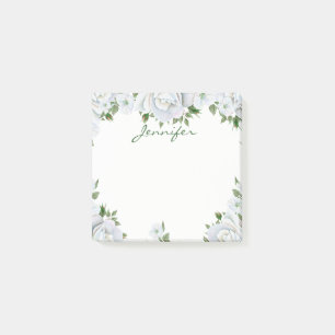 Post-it® Fleurs blanches élégantes