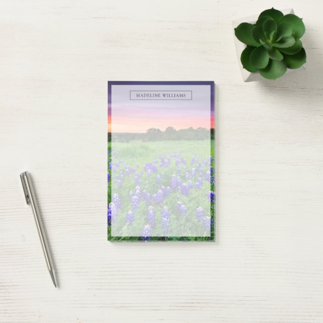 Post-it® Fleurs | Bluebonnets à Sunset Texas (Bureau)