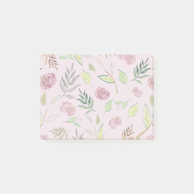 Post-it® Fleurs d'aquarelle festive 3 (Devant)