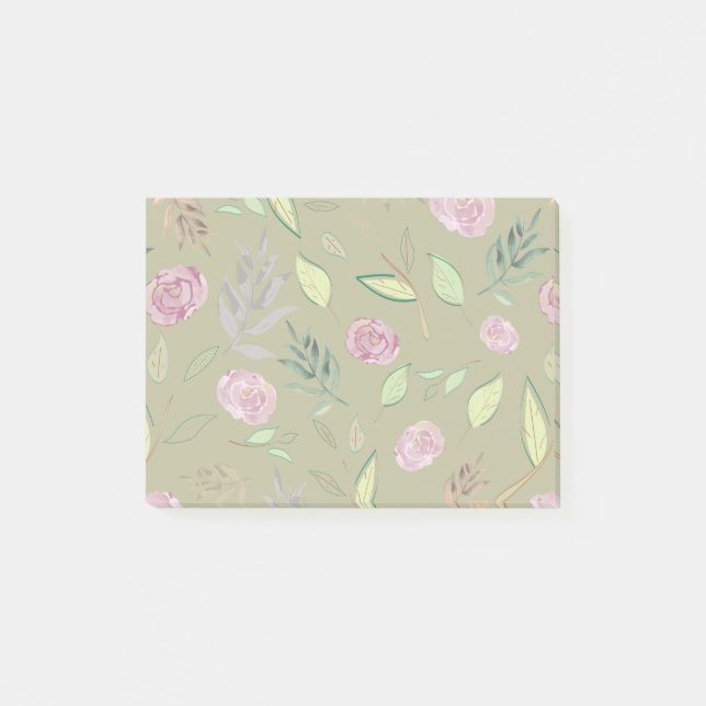 Post-it® Fleurs d'aquarelle festive 5 (Devant)