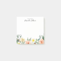 Fleurs D'Aquarelle Roses Vierges Du Bureau De