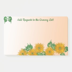 Post-it® Fleurs d'art rustiques et frontières vertes