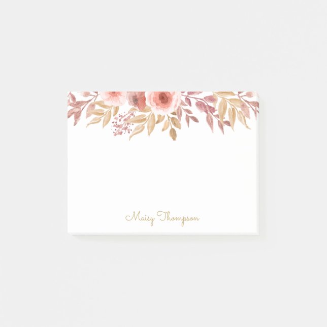 Post-it® Fleurs de campagne Ajoutez votre nom (Devant)