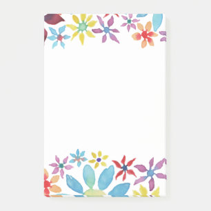 Post-it® Fleurs de couleur d'eau