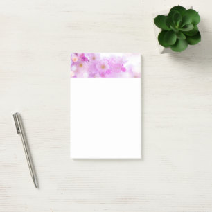 Post-it® Fleurs de fleurs de cerisier rose