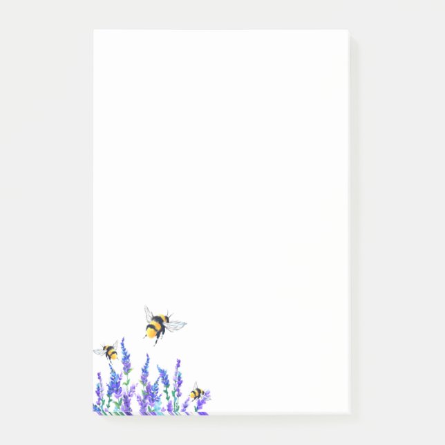 Post-it® Fleurs de printemps et abeilles (Devant)