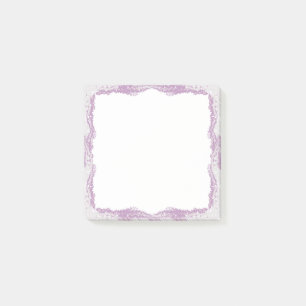 Post-it® Fleurs de saumons blancs pourpres
