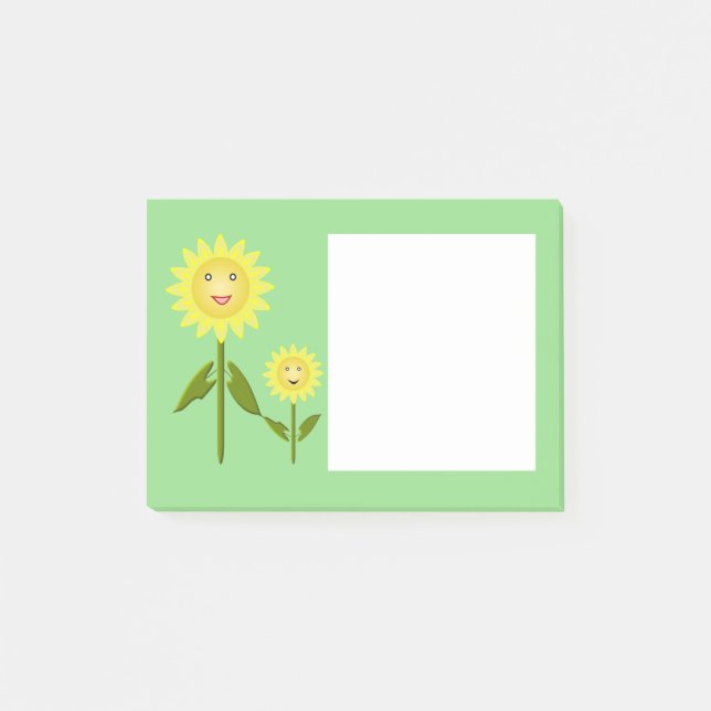 Post-it® Fleurs de soleil de la fête des mères (Devant)