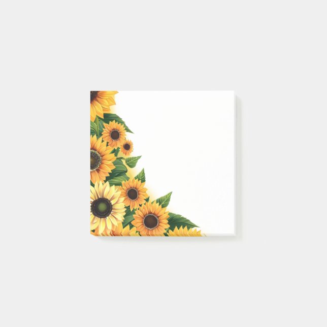 Post-it® Fleurs de soleil post-it-notes (Devant)