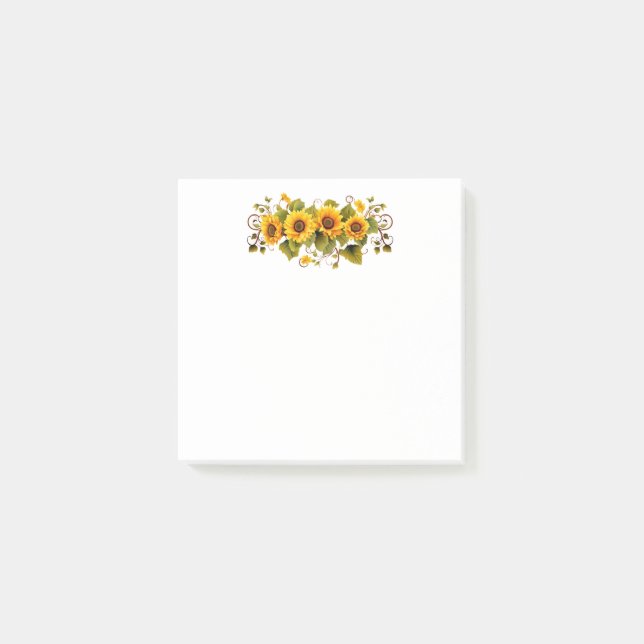 Post-it® Fleurs de soleil post-it-notes (Devant)