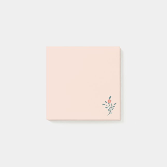 Post-it® Fleurs de Teint Rose Botanique (Devant)