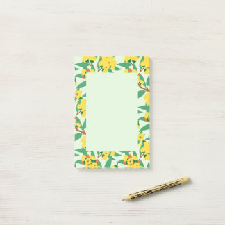 Post-it® Fleurs d'eucalyptus jaune
