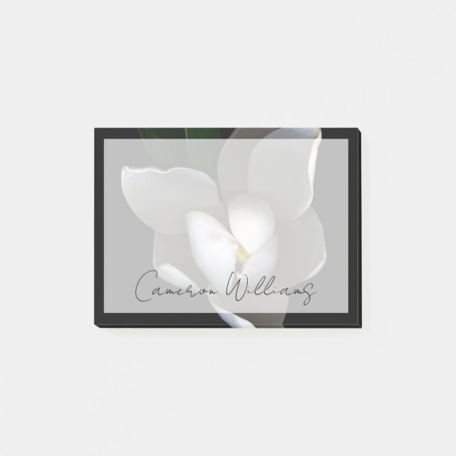 Post-it® Fleurs | Fleur de Magnolia blanc unique (Devant)