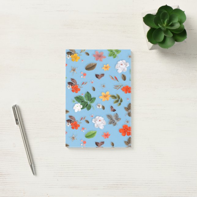 Post-it® Fleurs jaunes et roses blanches 18 (Bureau)