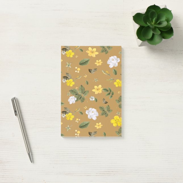 Post-it® Fleurs jaunes et roses blanches 4 (Bureau)
