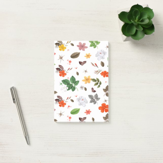Post-it® Fleurs jaunes et roses blanches 7 (Bureau)