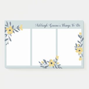 Post-it® Fleurs Jaunes Jolies Choses À Faire