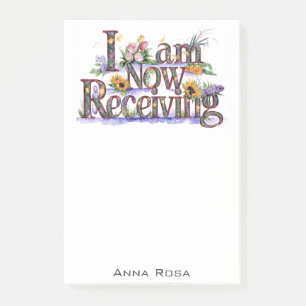 Post-it® *~* Fleurs JE REÇOIS MAINTENANT LE Manifeste AP85