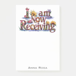 Post-it® *~* Fleurs JE REÇOIS MAINTENANT LE Manifeste AP85 