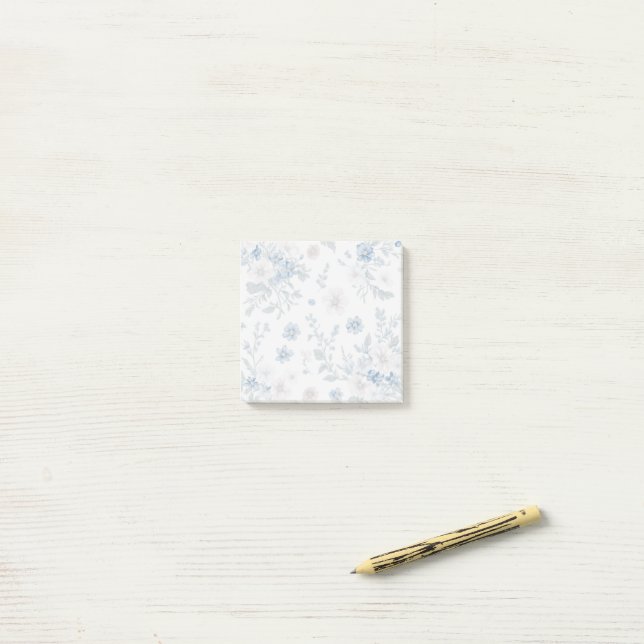 Post-it® fleurs pastel (Sur un bureau)