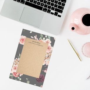 Post-it® Fleurs Pastel Modernes & Cadeau Personnalisé Kraft