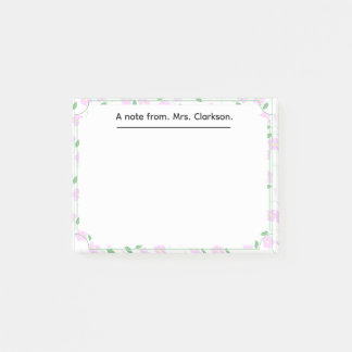 Post-it® Fleurs printanières personnalisées pour cadeau aux
