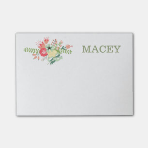 Post-it® Fleurs rose et jaune