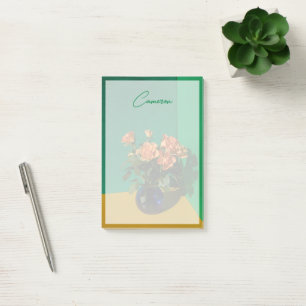 Post-it® Fleurs Roses dans Vase