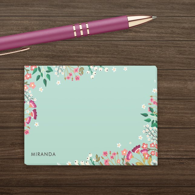 Post-it® Fleurs sauvages boho (Créateur téléchargé)