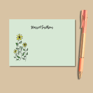Post-it® Fleurs sauvages rétro personnalisées Botanique Sau