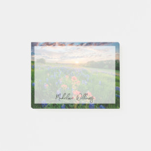 Post-it® Fleurs Texas Bluebonnets & Indian Paintbrush
