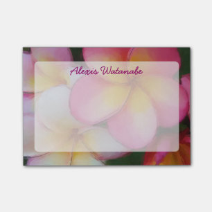 Post-it® Fleurs tropicales de plage de Plumeria de