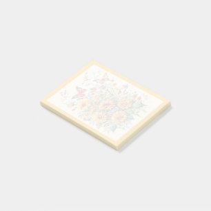 Post-it® Fleurs Vintage Tournesol & Papillons