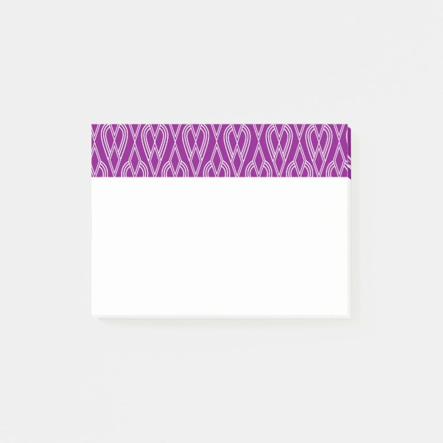 Post-it® Fleurs violettes Art Déco (Devant)