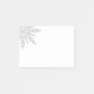 Post-it® Flocon de neige blanc d'hiver