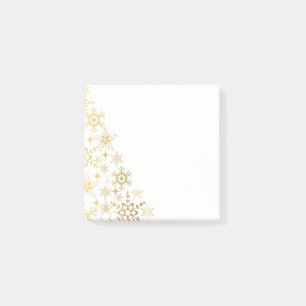 Post-it® Flocons de neige de Courrier--Note-Or