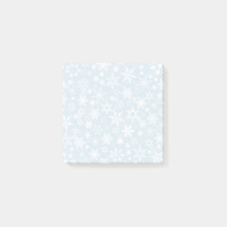 Post-it® Flocons de neige sur le bleu