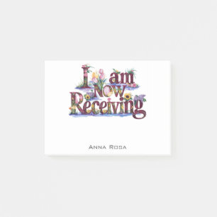 Post-it® *~* Floral 12 JE REÇOIS MAINTENANT LE Manifeste AP