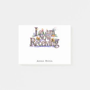 Post-it® *~* Floral 3 JE REÇOIS MAINTENANT LE Manifeste AP8