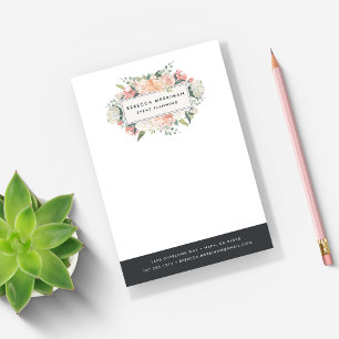 Post-it® Floral antique Bande de charbon