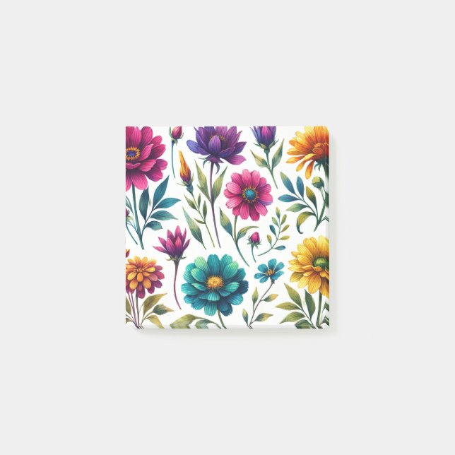 Post-it® Floral fleuri audacieux printemps et été (Devant)