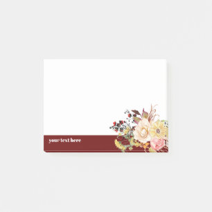 Post-it® floral, fleurs de printemps, fleur romantique