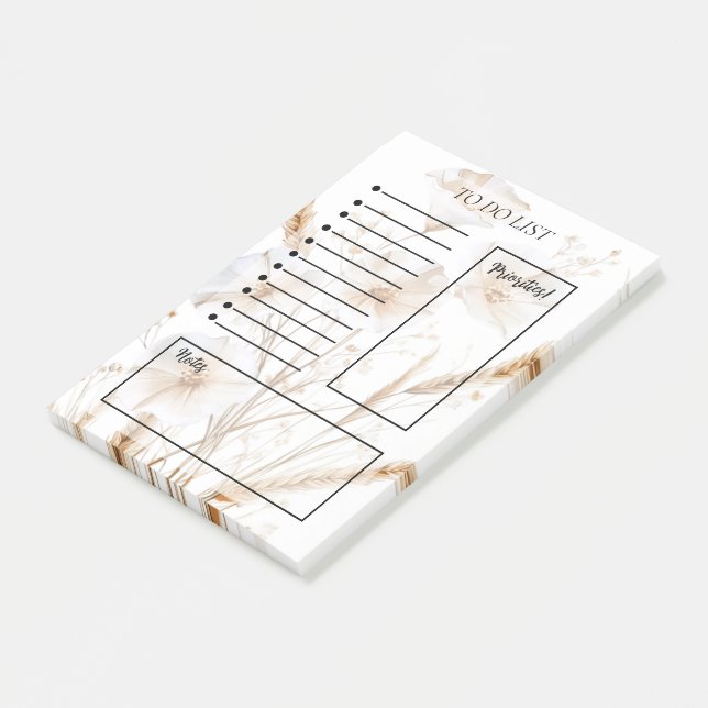 Post-it® Floral To-Do List (Incliné)