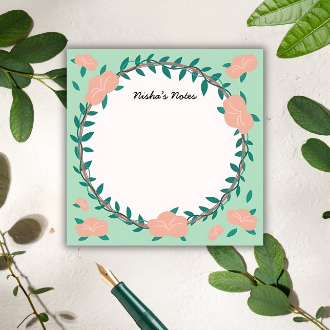Post-it® Floral Wreath – Botanical Greenhouse Sticky Notes (Créateur téléchargé)