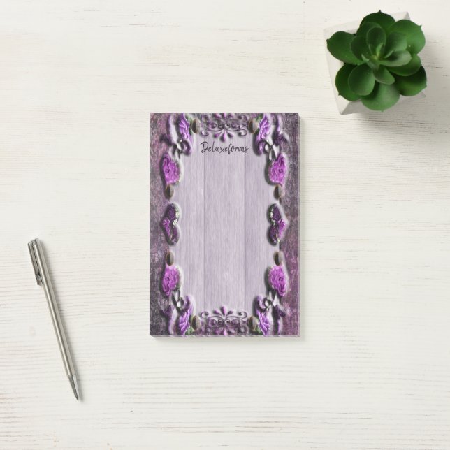 Post-it® Flore de la passion violette (Bureau)