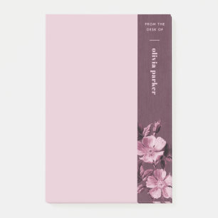 Post-it® Flore monochromatique violette Notes florales